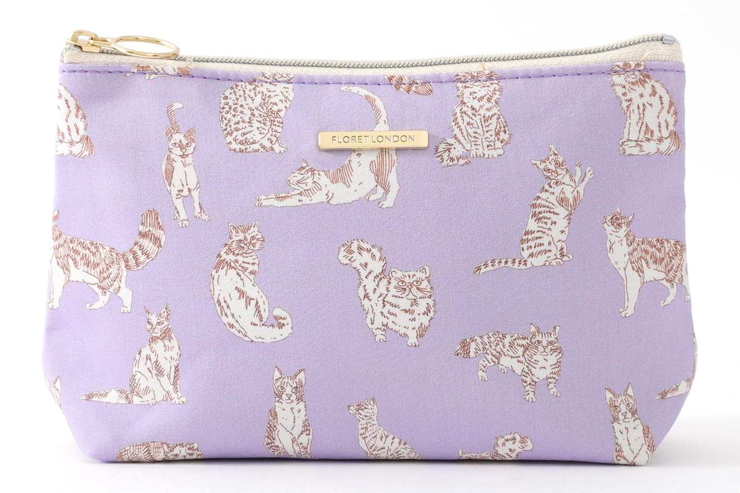 

DDintex FLORET LONDON BASIC Косметичка L, Миао Лаванда, 18 x 12 x 5,5 см [Принт Liberty]