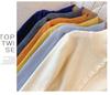 Solid Color Button-Up Knit Cardigan for Women: Loose, Casual, High Neck, Dropped Shoulder, Autumn/Winter Design.