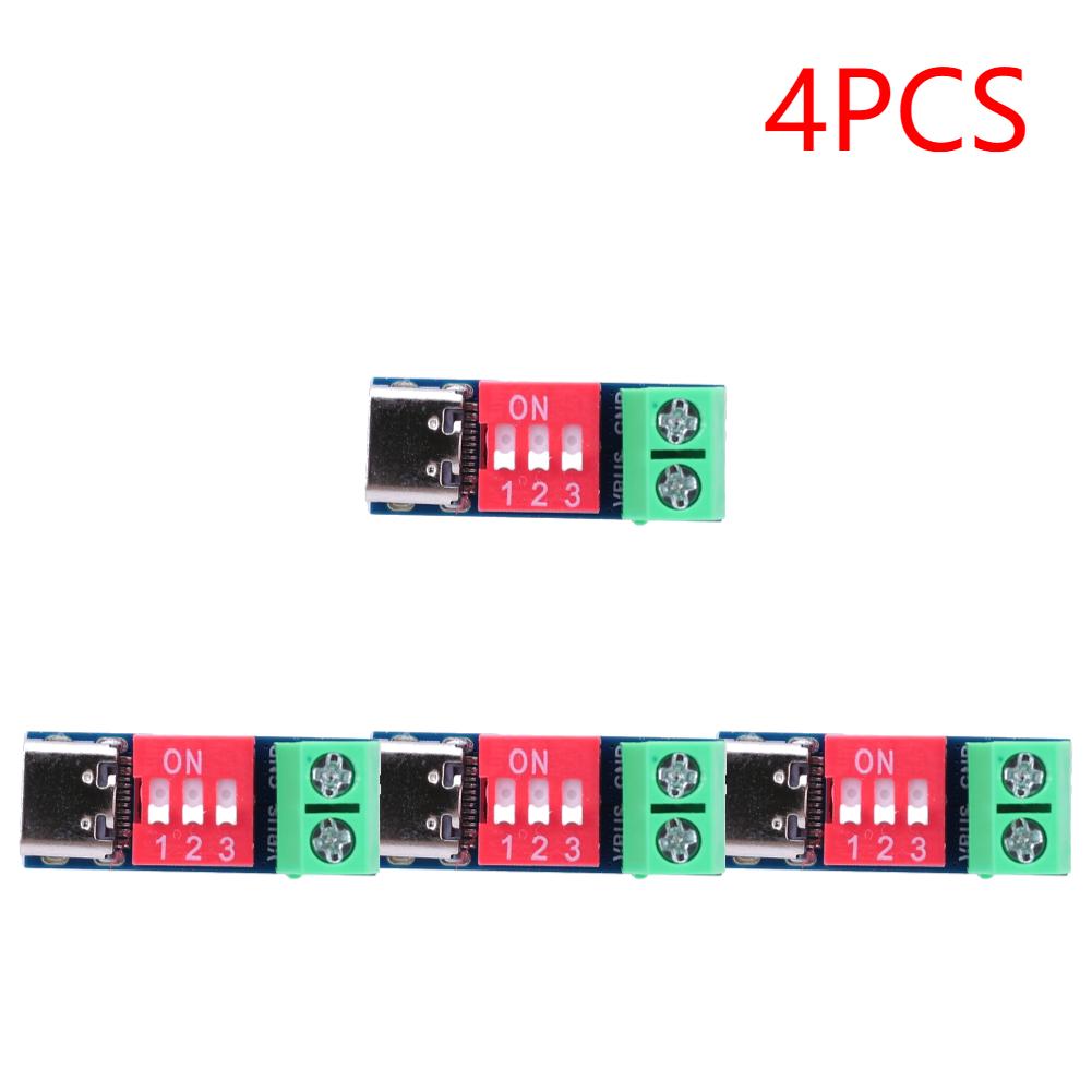 PD Fast Charging Test Board 5-20V Adjustable Charging Test Module High Speed USB Type-C Voltage Connetor Power Supply Accesories