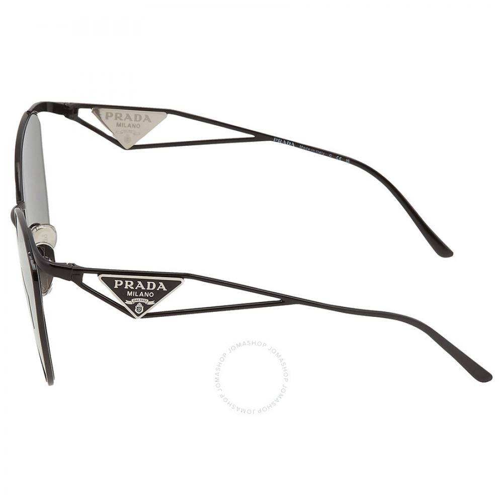 Prada Grey Pattern Silver Irregular Ladies Sunglasses Pr 50zs 1ab03t 59