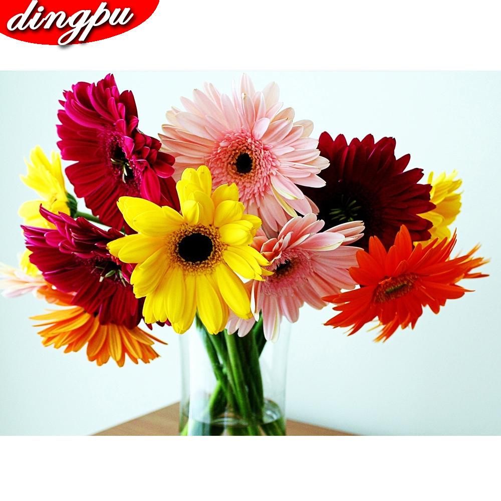 5D DIY diamant schilderij volledige ronde klaproos bloem kit diamant borduurwerk mozaïek decoraties thuis