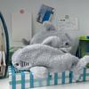 Ocean Shark Pen Bag, Cute, Portable, Large Capacity Storage Student Stationery Bag, Creative Cartoon Gift