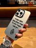 Fashion Black Flame Electroplate Silver IMD Phone Case For iPhone 16 15 14 13 12 11 Pro Max 7 8 Plus X XR XS 16E Hard Cover
