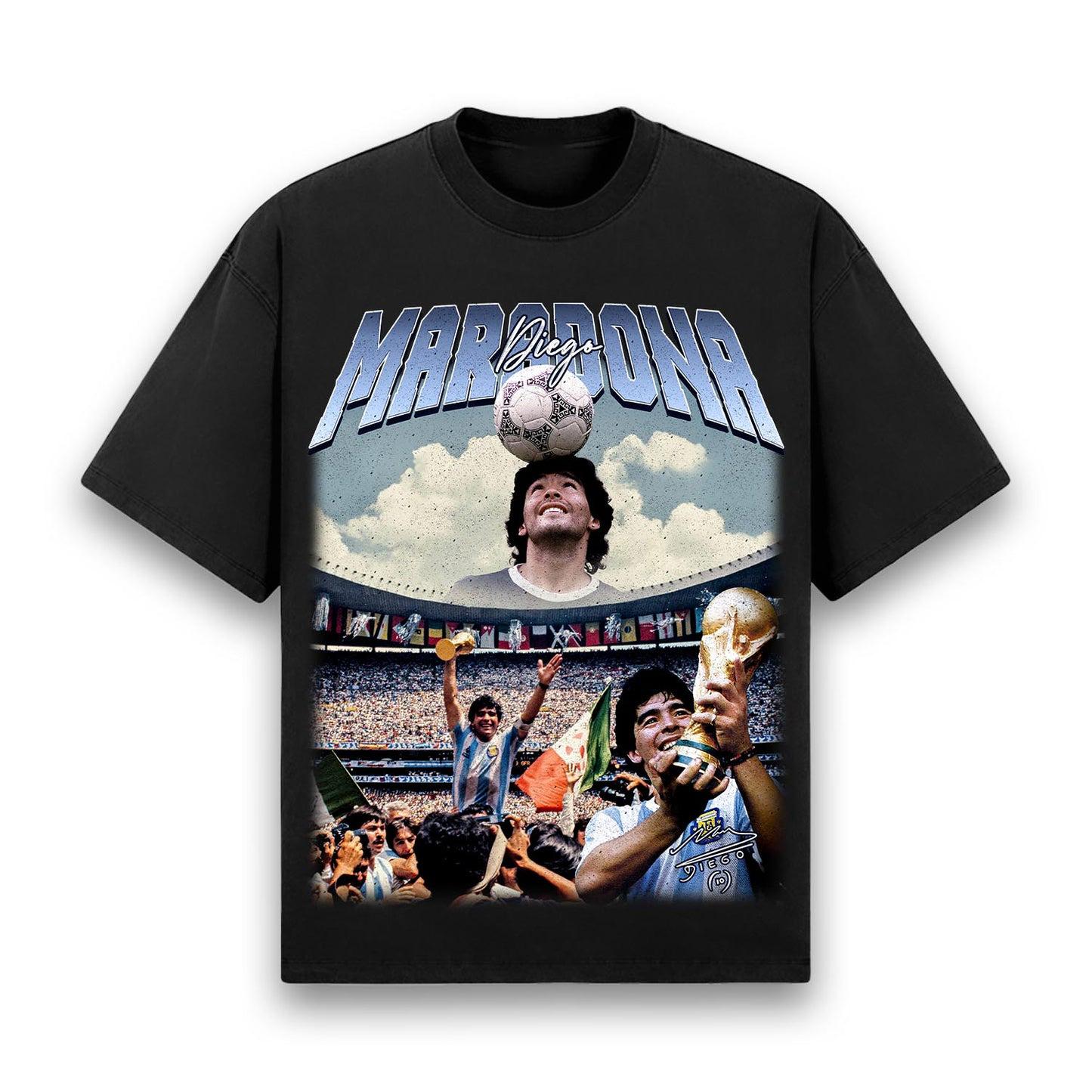 GUOYAN TOP Klassieke Heren T-shirts Zomer Sport Katoen Jersey DIEGO MARADONA (1986) Print T-SHIRT Casual Oversized Korte Mouw Herenkleding M