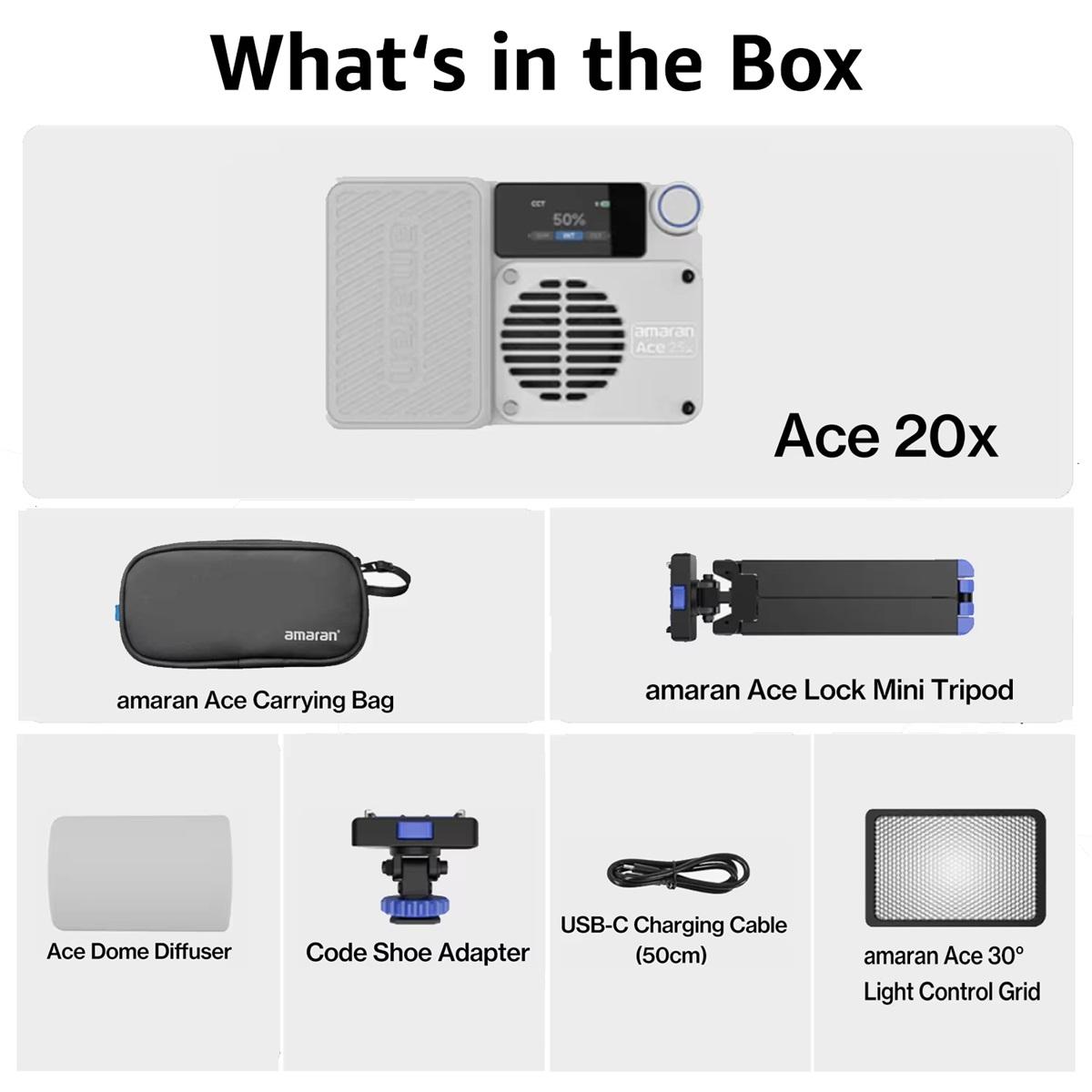 

25x Pocket Bi-Color LED Light Panel Mini Video Light 2700K-6500K 4500mAh Battery with PD Fast Charging for TiKTiok Ace 25x Kit White