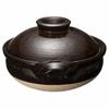 Hase Seito Hase-en Multi-Purpose Donabe (Earthenware Pot), Si Sensor Compatible, "Kiwami" (Giwami), Serves 2-4, Approx. 27cm, Approx. 1800ml, Can be u
