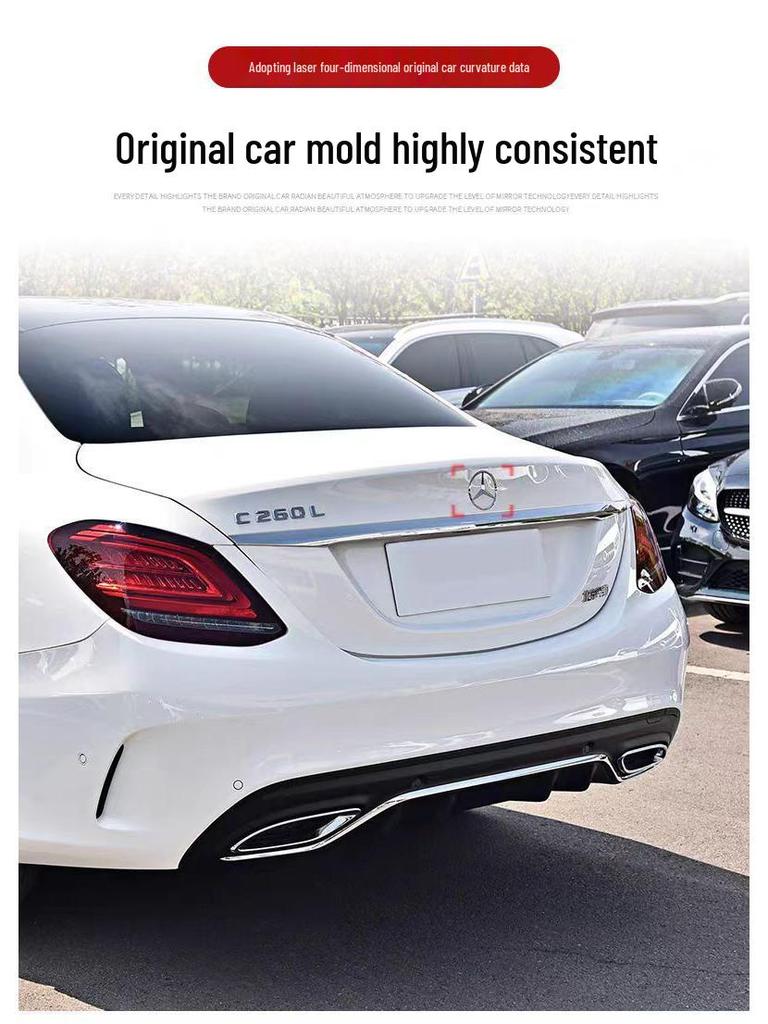 Emblemă spate Mercedes-Benz pentru Clasa A, Clasa C, Clasa E, Clasa S, C200, E300L și GLC260L - Stea cu trei colțuri.