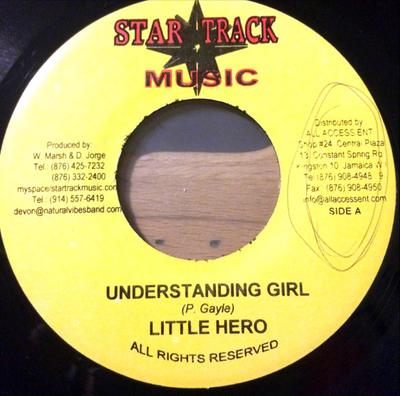 7inch Record LITTLE HERO, DEVON JORGE - Understanding Girl / Cold Heart NONE Star Track Musi Jamaica Reggae, Ska & Dub Used