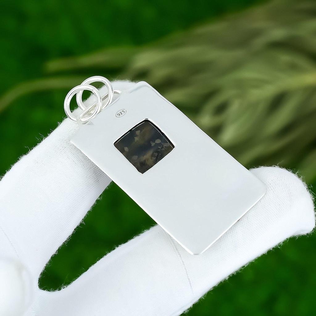 Memorial Day Deal Nellite Gemstone Bezel Mother New Pendant Jewelry 925 Silver