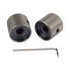2Pcs Metal Guitar Tone Volumes Knob Replacement Potentiometer Control Knobs Electric Guitar Bass Dome Knobs with Hole