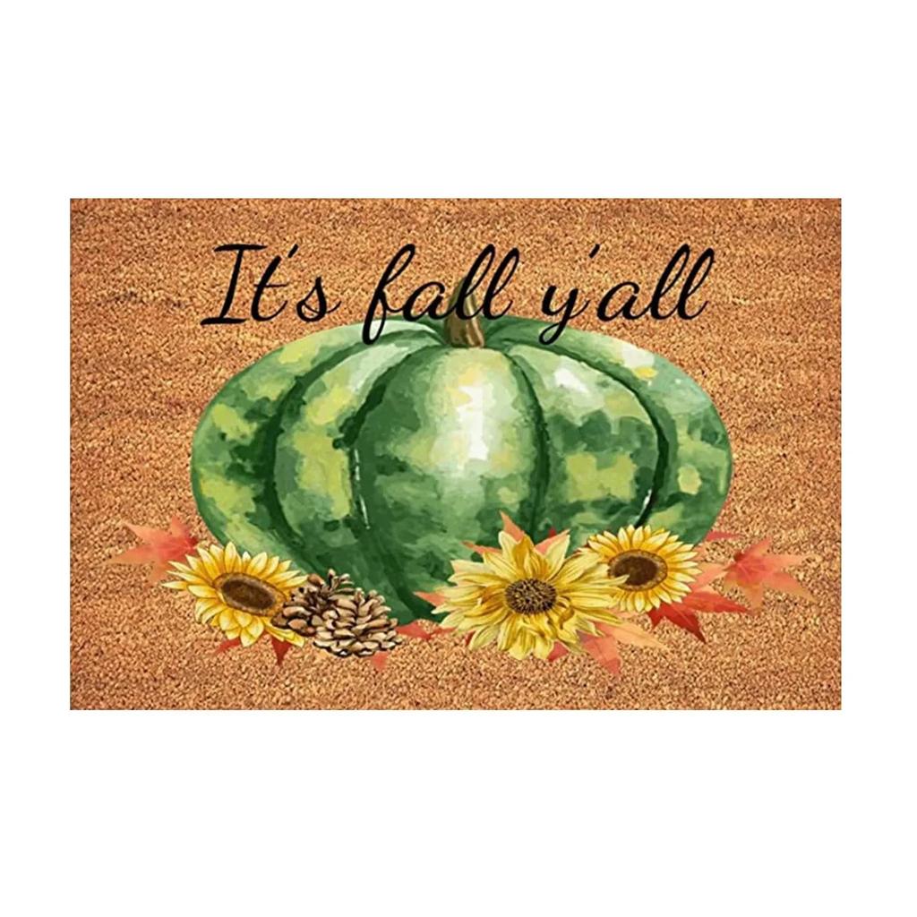 Terror Halloween Doormat Creativity Horror Witch Ghost Pumpkin Printed Halloween Party Area Rug Kitchen Mat Home Rugs