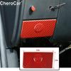 Electronic Handbrake Switch Cover Trim Decor for Dodge Ram 1500 10-17 Red Carbon