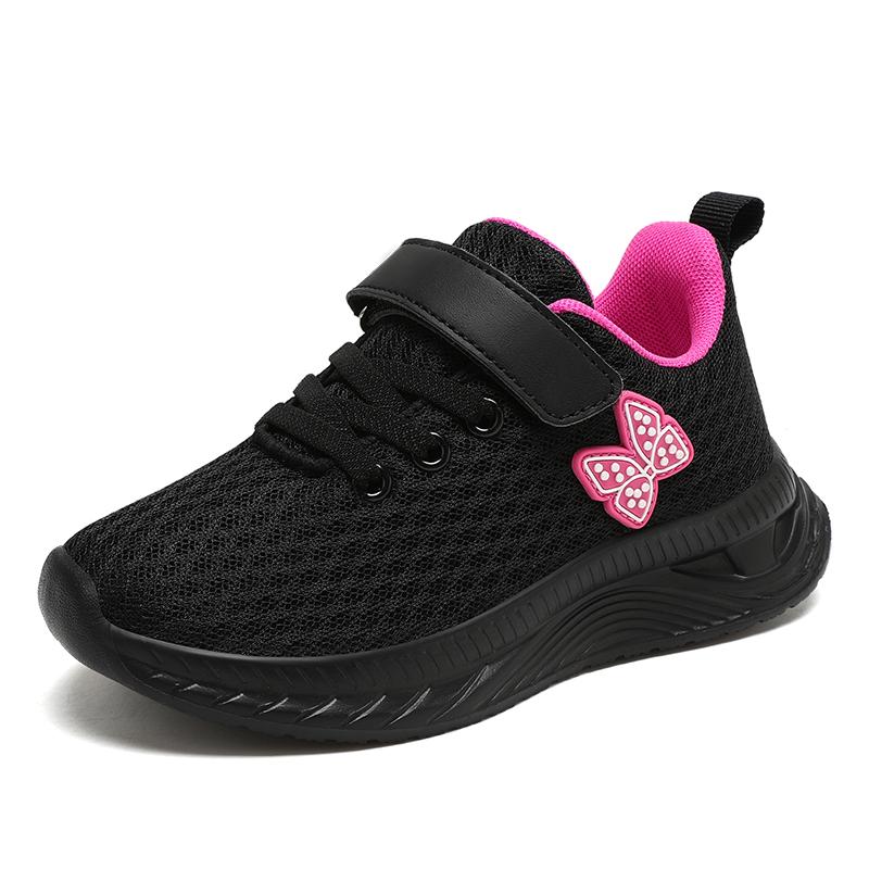 New Fashion Classic Girls Running Shoes Pink Kids Sneakers for Basket Breathable Mesh Tennis Shoes Children School Sport Shoes
