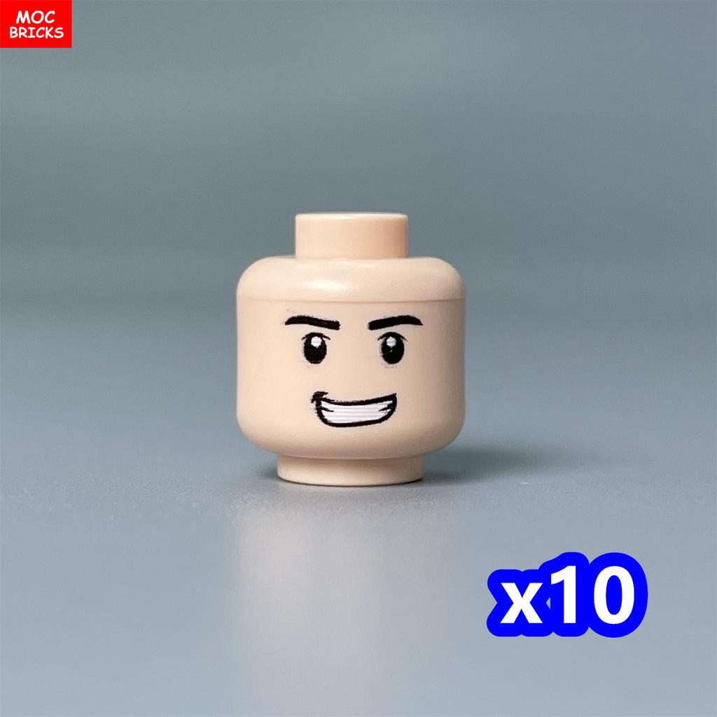 Custom Build Bricks Printed Head Face Expression 4cm Action Figure Body Part DIY Educational Toy Creating Bricks Toysets Ideal For Youngsters Gift
