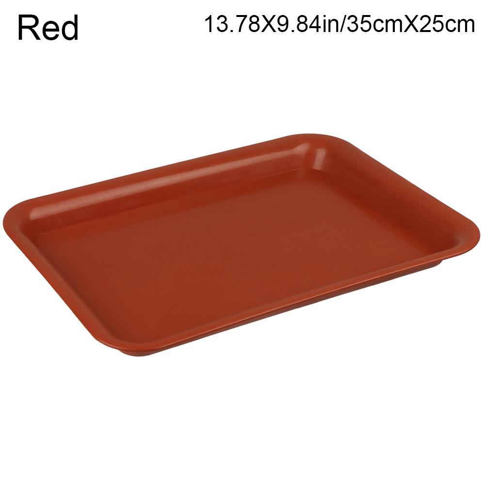 New Rectangle Flower Pot Tray Plant Saucer Drip Trays Plastic Tray Saucers Heavy Duty Indoor Outdoor Garden Plant Trays