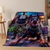 2026 New Legend Rappers Star Art Cartoon Hip Hop Flannel Blanket,Cozy Soft Throw Blanket for Home Bedroom Bed Sofa Cover Gift