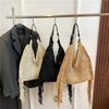 Tassel Hand-woven Tote Bag Women's Summer New Fashion Trend Hollow Versatile Shoulder Armpit Bag