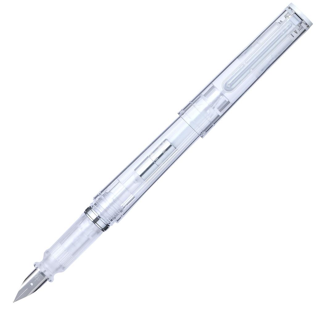 Sailor Fountain TUZU ADJUST Glassy Crystal Fine Gift Made In for Beginners and Everyday Use Pen, White, Nib, Pack, Japan, 11-0549-701,