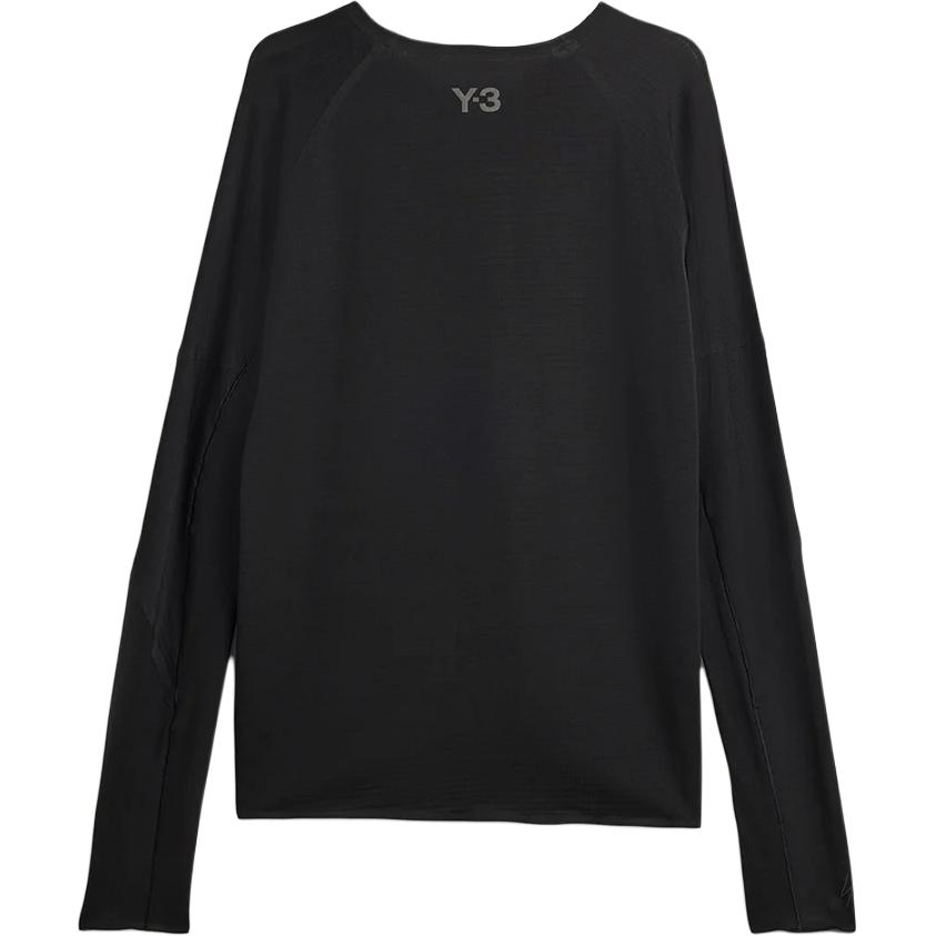 Y-3 Crew Neck Side Slit Long Sleeve T-Shirt Men Tops JX4806