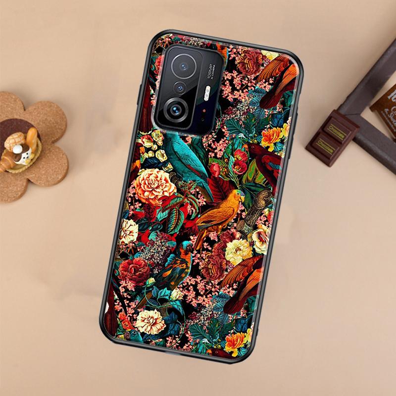 Garden Birds For POCO X5 X4 X3 F5 Pro M4 M5s F3 F4 GT C40 Phone Case For Xiaomi 12T 11T 13 Pro 12 Lite