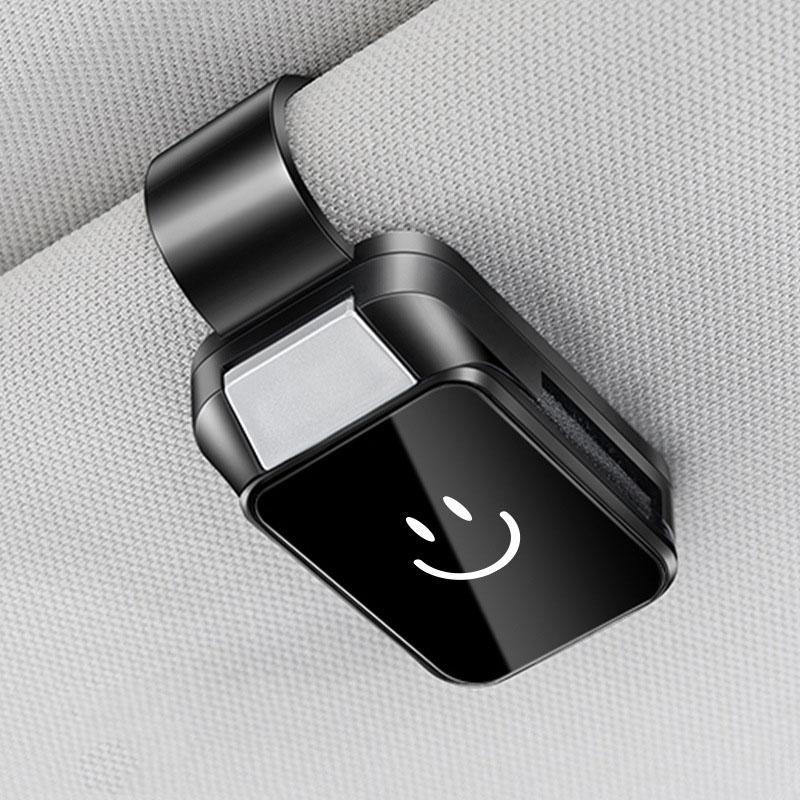 Universal Car Sun Visor Sunglasses Holder Clip ABS Material Eyeglasses Storage Box For Car Interior Auto Accessory Customizable