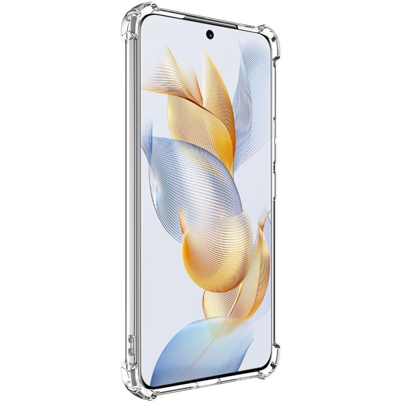 IMAK série UX-4 pro Honor 90 Pouzdro Rovný rámeček Čtyři rohy Nárazuvzdorný Průhledný TPU kryt