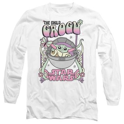 Star Wars: The Mandalorian Unisex Adult Grogu Hippie T-Shirt