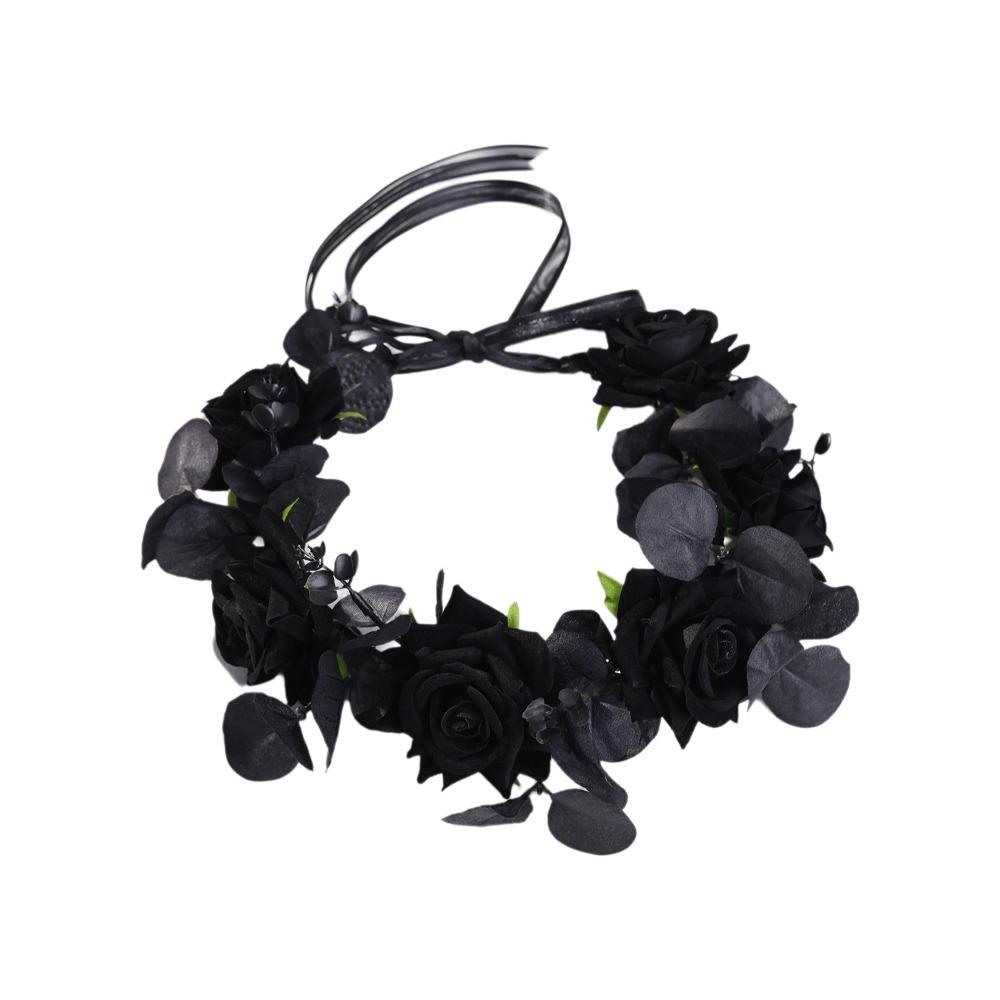 Fashion Halloween Headband Exquisite Cosplay Headband Simulation Flower Headband  Costume Accessory