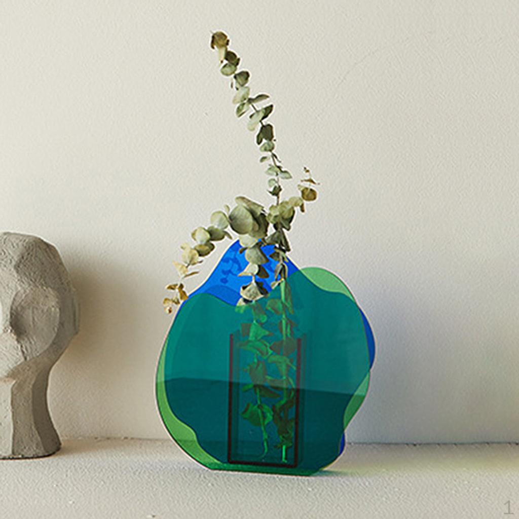 

Acrylic , pot, Decorations Office, Wedding, Gift for Families, зелений