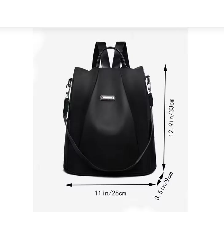 Neutral Style Backpack for Men and Women, with Three Carrying Straps, Suitable for Travel and Tourism Made of Nylon Material.