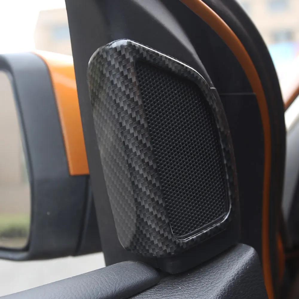 2Pcs/Set for Ford Focus 3 Mk3 2015 2016 2017 2018 A Pillar Audio Speaker Panel Decoration Cover Trim Sticker ABS Accessories