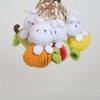 Fruit Rabbit Keychain Plush - Cute Watermelon, Lemon, Carrot, Pear & Strawberry Charms for Kids' Bags