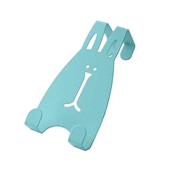 

Безударный прочный несущий шкаф для одежды, вешалка для одежды с изображением кролика, крючок для двери, хозяйственные принадлежности синий