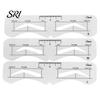 Eyebrow Shaping Tool 1 Set Stencil with Rope Reusable Brow Shaper Drawing Template Tools Card DIY Women Mapping Guide