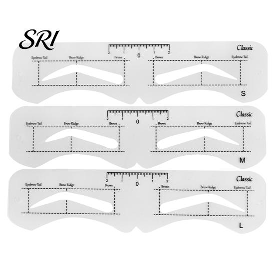 Eyebrow Shaping Tool 1 Set Stencil with Rope Reusable Brow Shaper Drawing Template Tools Card DIY Women Mapping Guide