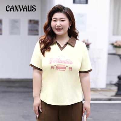 Nouveau T-shirt d'été ample et mince à col en V et manches courtes pour femmes grandes tailles