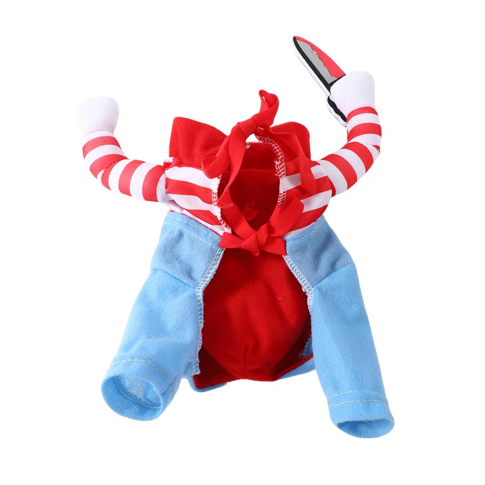 Halloween Pet Costumes Adjustable Funny Festival Party Puppy Cosplay Clothes Knife Standing for Small Large Dogs Cats Chihuahua