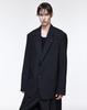 Songzio Songzio Homme Artisan Two-Button Oversized Blazer Black Sh2Jk270Bk