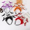 Bat Headband Halloween Festival Headwear With Gold Dust Details For Costumes And Events