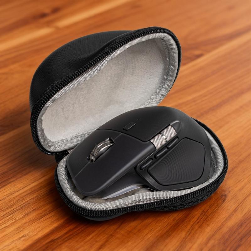 Étui rigide portable en EVA Sac de rangement pour souris pour 4 souris pour le voyage, le bureau, la maison, Étui seul