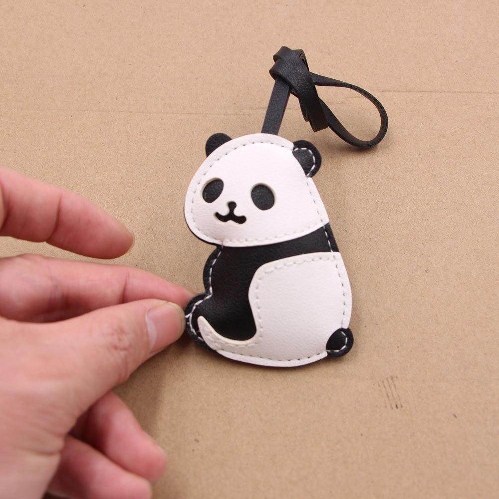 Ornaments Panda Pendant Lanyard Key Ring Bag Hanging Charms Fashion Panda Keychain  Women