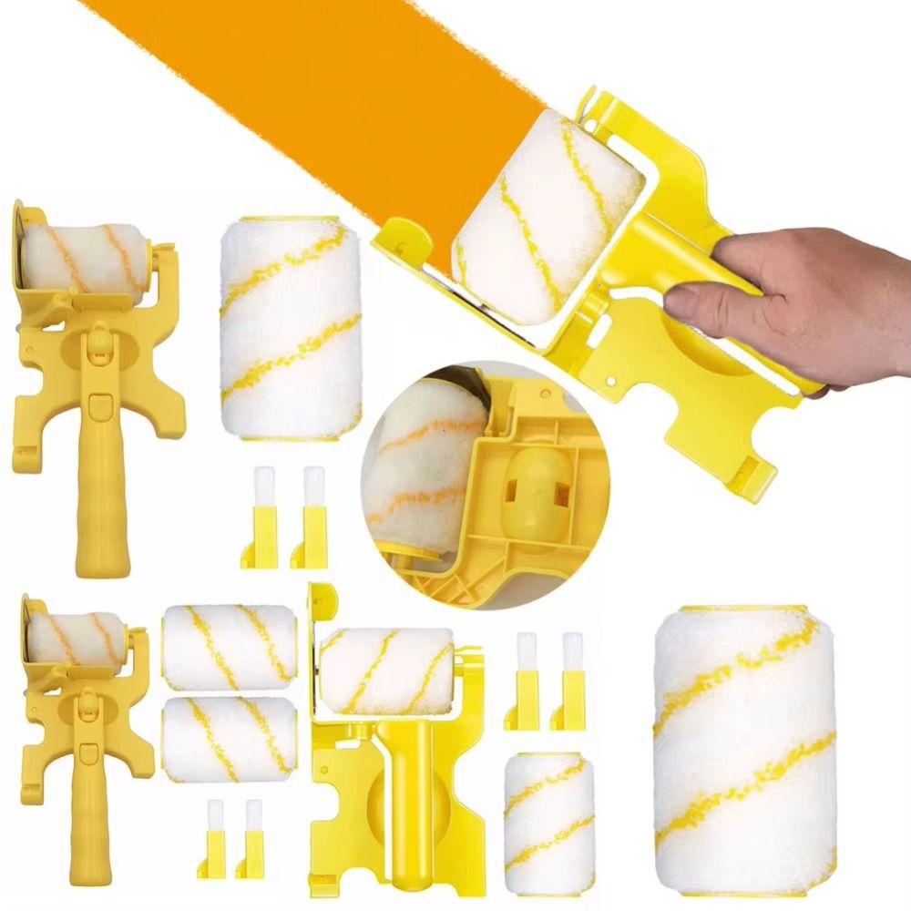 Multi-use Paint Edger Roller Brush Multifunctional Paint Edger Combo Kit Wall Treatment