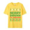 Merry Drunk I Im Christmas I Ugly TShirts Comfortable Tops Tees Fitted Casual Crew Neck Top TShirts