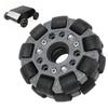 100mm Durable Nylon Rubber Bearing Rollers Omni Wheels for Robot Race Wheel 14041