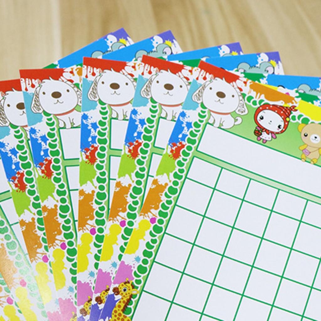 50 Pieces Classroom Incentive Chart Animal Designs Positive Behavior Reward Board for Classroom Student Teacher Family