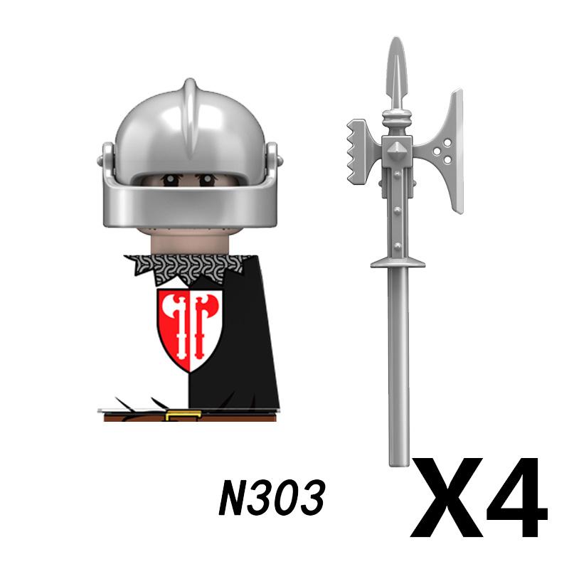 MOC Mittelalterliche Burg Grüner Drachenritter Figuren Bausteine Antiker Römischer Soldat Waffe Schild Kriegspferd Jungen Spielzeug Geschenk K149