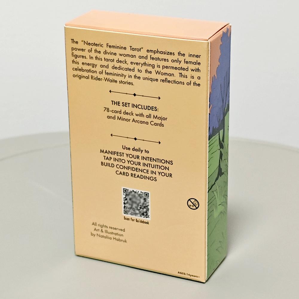 Neoterisches Feminines Tarot-Deck 10,3*6cm – 78 Stück Moderne Randlose Tarotkarten