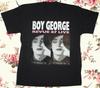 Boy George (Club de Cultura) Camiseta Vintage Negra Talla Única Camiseta AH376 Camiseta Unisex