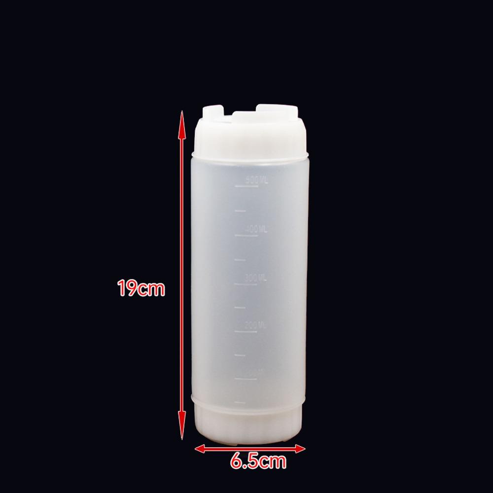 In First Out First Squeeze Sauce Bottle Double Head Salad Dressing Bottle Ketchup Picnic Cooker