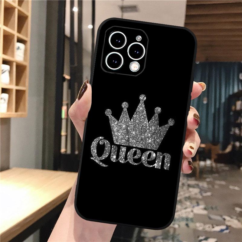 Queen King Phone Case For Iphone 17 Pro Max Air 16 15 14 13 Pro Max 15 16 Pro 15Plus Shell